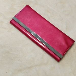 Hot pink clutch